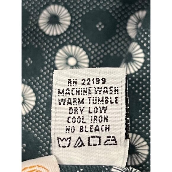 Kennington Mens XL Short Sleeve Button-Up Shirt Blue Geometric Polka Dot EUC - Picture 8 of 8